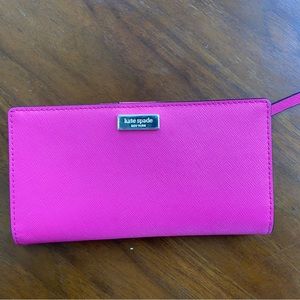 Kate Spade hot pink wallet